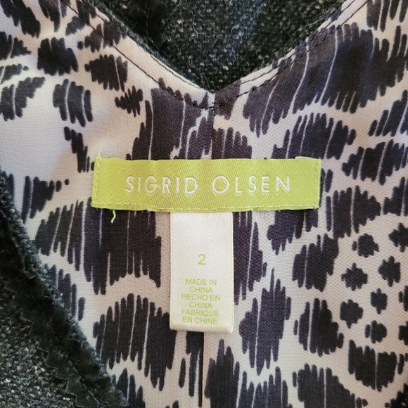 Sigrid Olsen speckled wool rickrack dress 2 - Picture 6 of 12